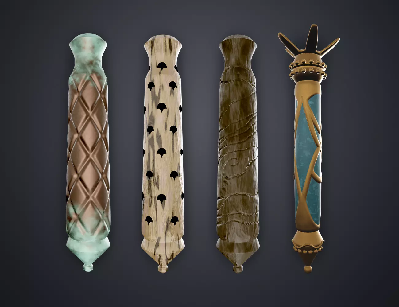 Hogwarts Legacy Wand Grips vol 1 3D print model