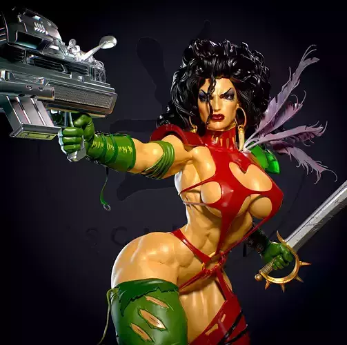 Julie Heavy metal with NSFW 3D print model