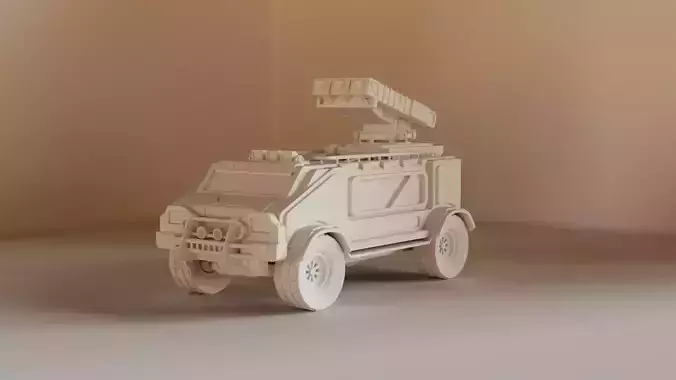 Sci-Fi military car