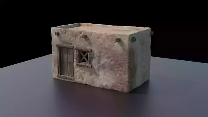Desert Small House 3D model
