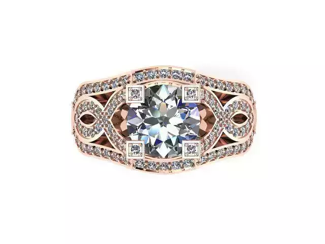 Diamond Ring Jewellery for Women 3D print model