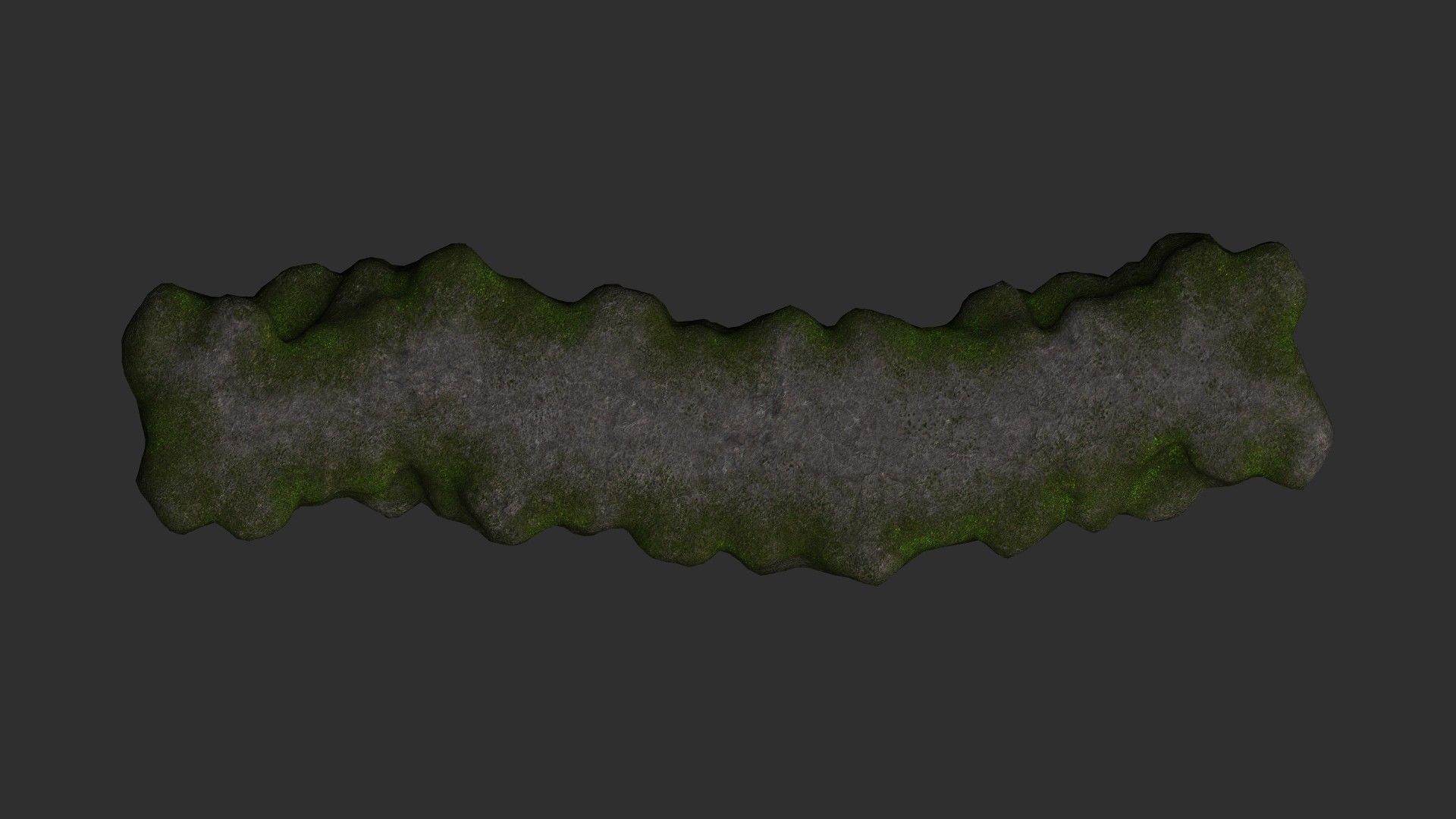 Rock Walkway 2 - Moss 1 Low-poly 3D model_8