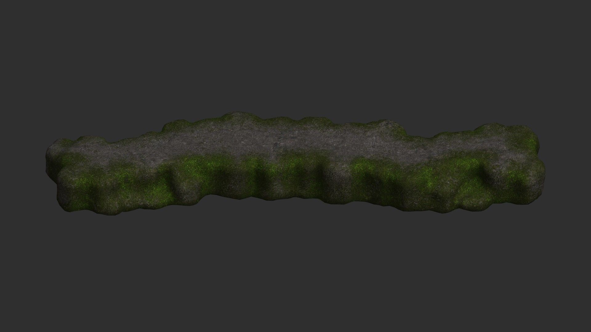 Rock Walkway 2 - Moss 1 Low-poly 3D model_4