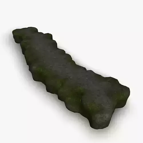 Rock Walkway 2 - Moss 1 Low-poly 3D model