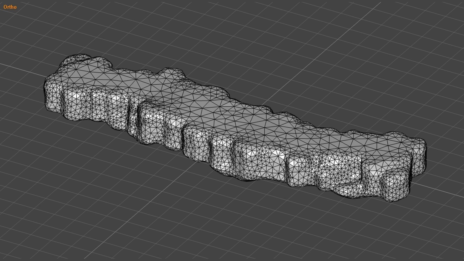Rock Walkway 2 - Moss 1 Low-poly 3D model_12