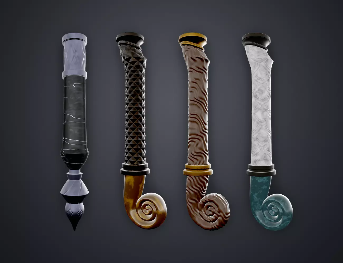 Hogwarts Legacy Wand Grips vol 3 3D print model