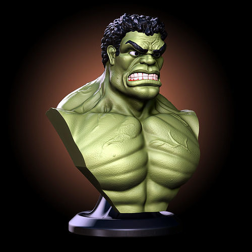 HULK BUST 3D print model