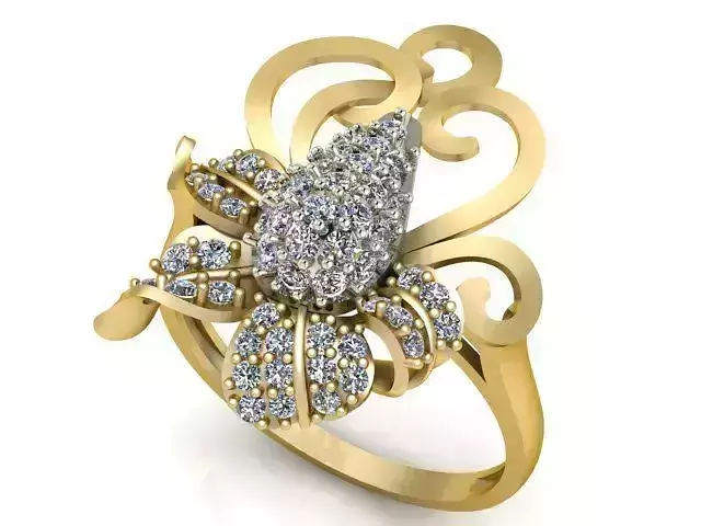 Diamond Ring Jewellery for Women 3D print model