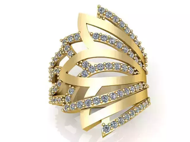 Diamond Ring Jewellery for Women 3D print model