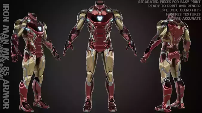 Iron Man Mark 85 Armor for Cosplay 3D print model