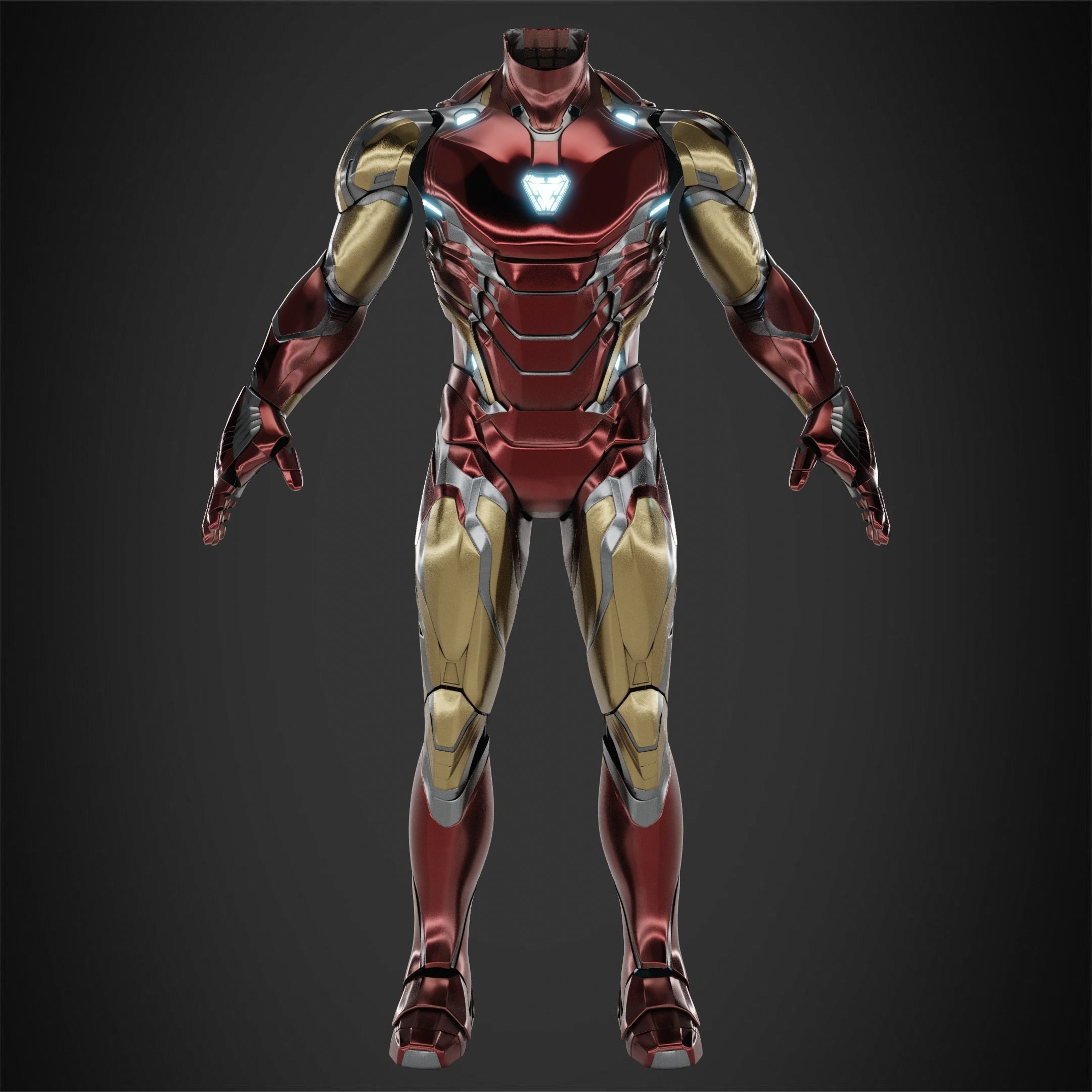 Iron Man Mark 85 Armor for Cosplay 3D print model_2