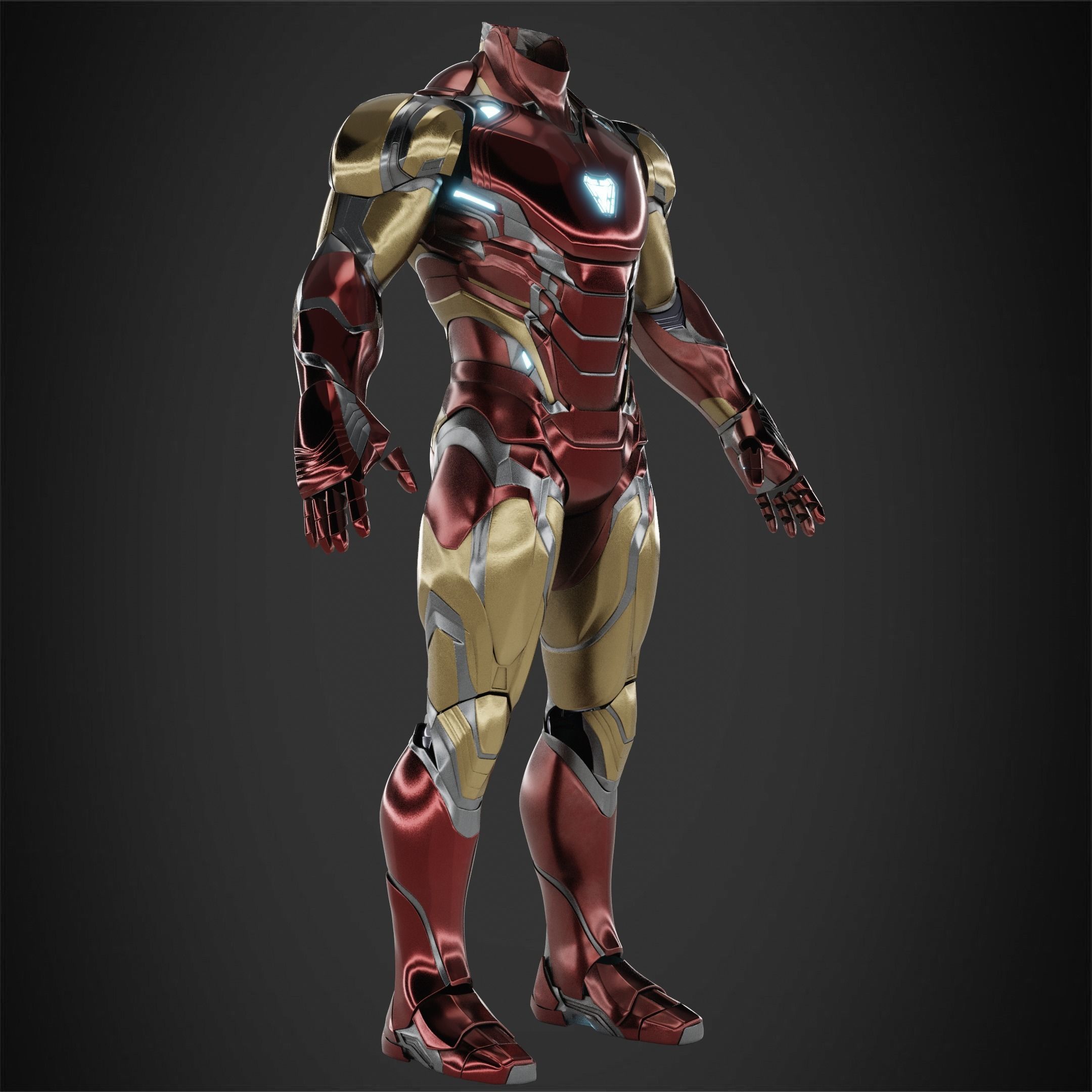 Iron Man Mark 85 Armor for Cosplay 3D print model_9