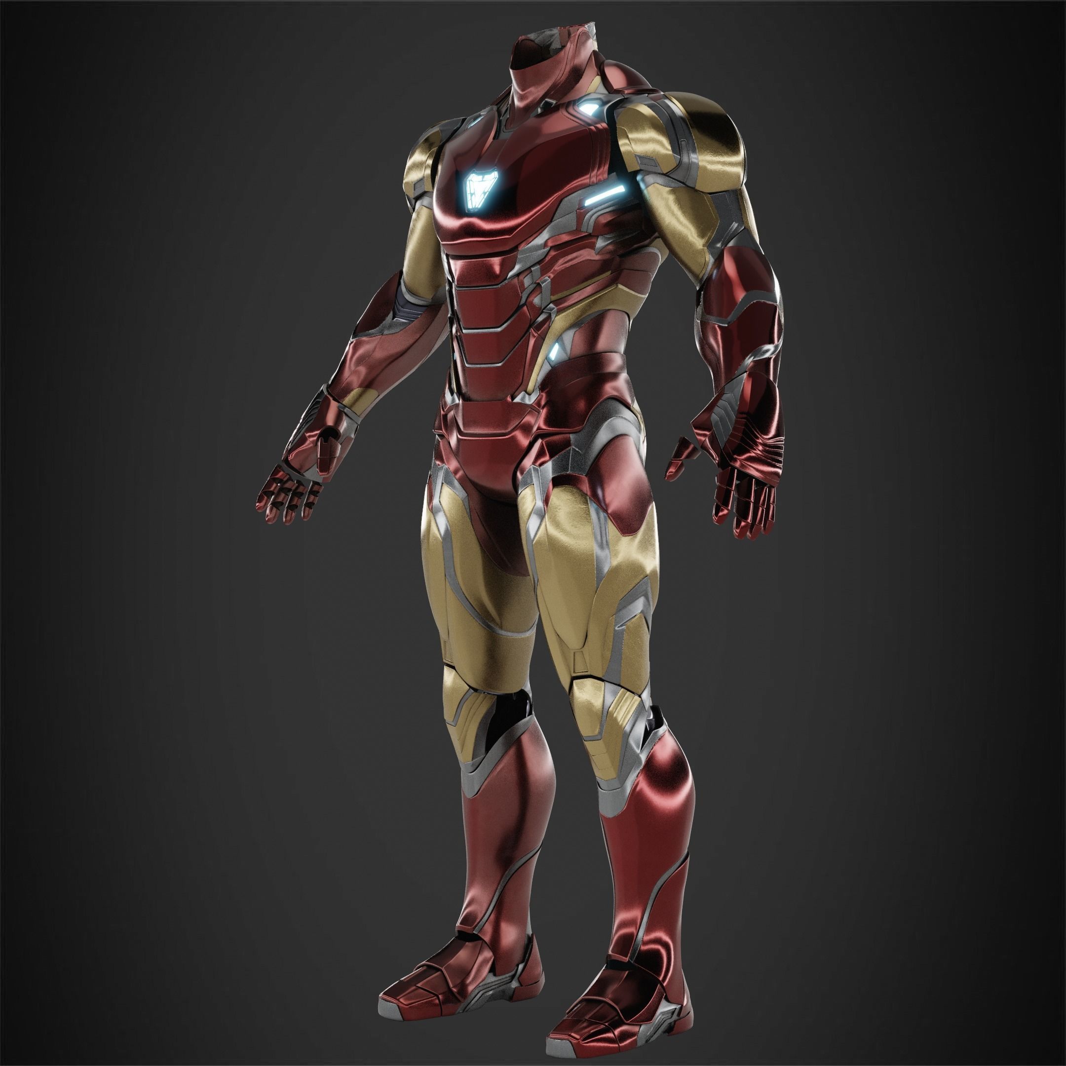 Iron Man Mark 85 Armor for Cosplay 3D print model_3