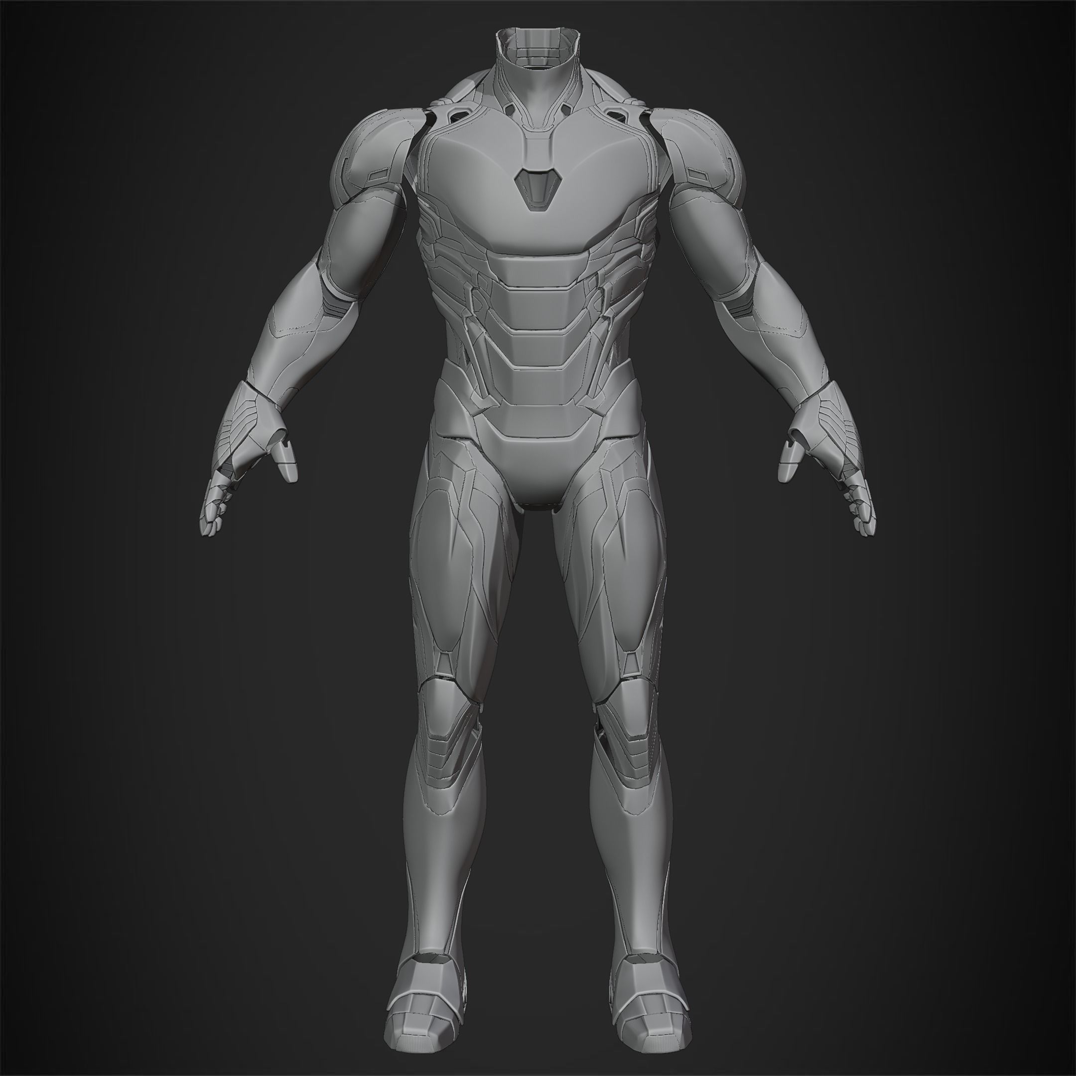 Iron Man Mark 85 Armor for Cosplay 3D print model_11