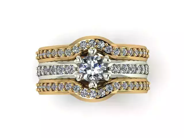 Diamond Ring Jewellery for Women 3D print model