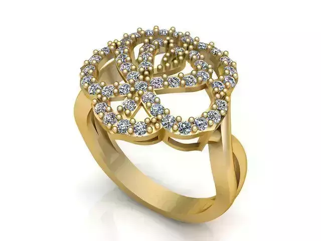 Diamond Ring Jewellery for Women 3D print model