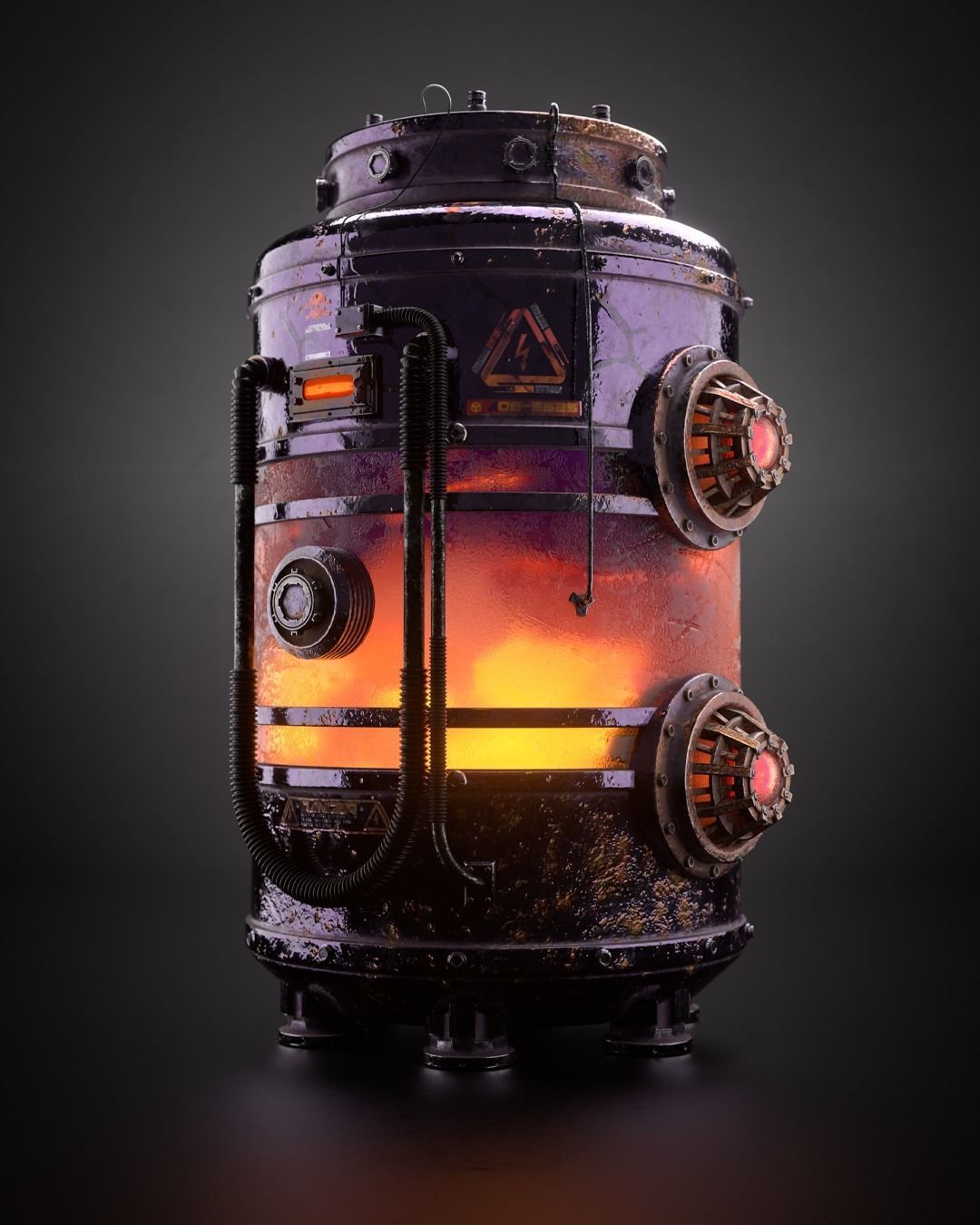 Sci-Fi Container Prop model - Futuristic - Cyberpunk 3D model_2