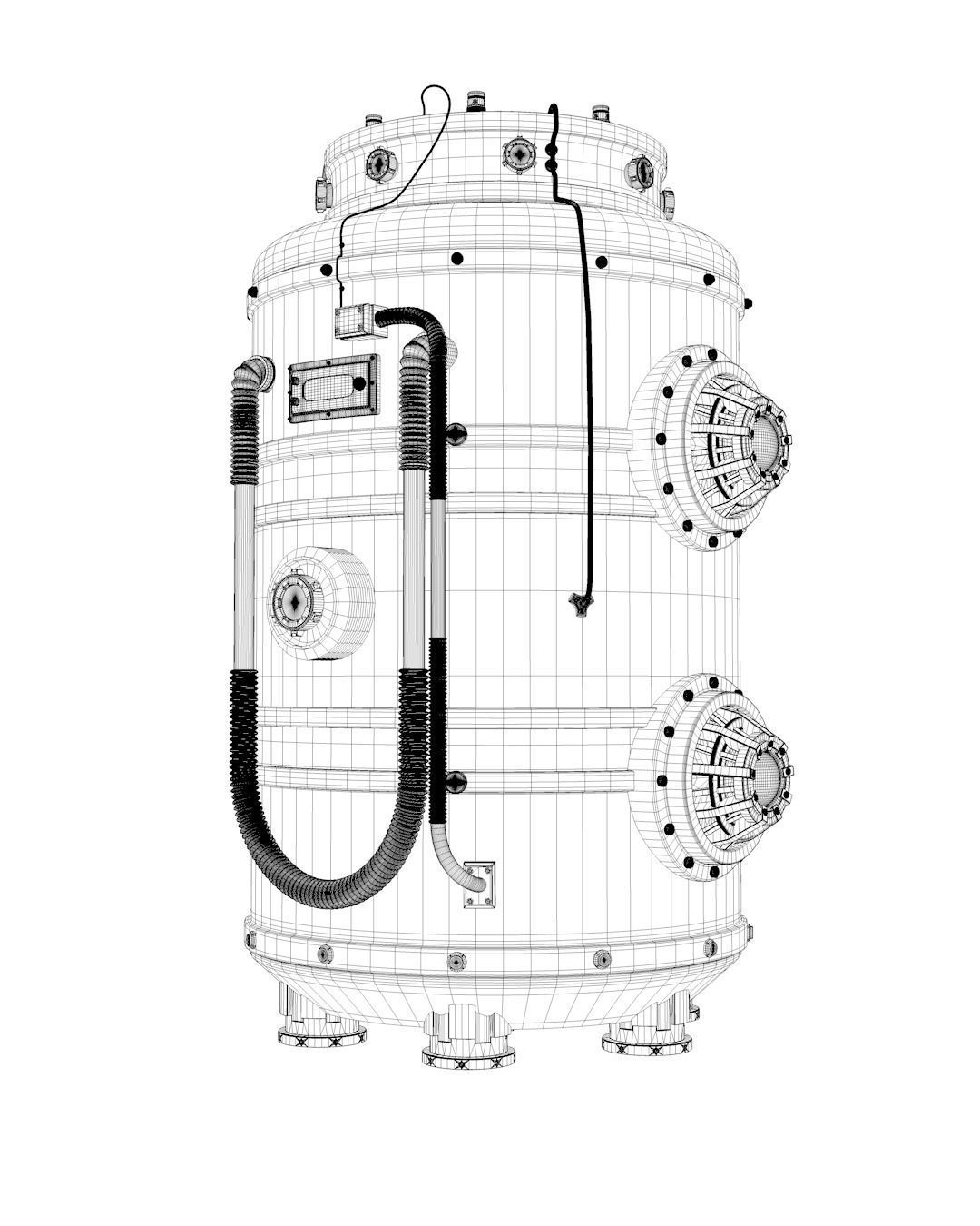 Sci-Fi Container Prop model - Futuristic - Cyberpunk 3D model_6