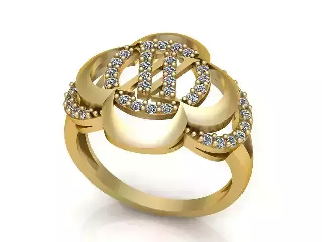 Diamond Ring Jewellery for Women 3D print model