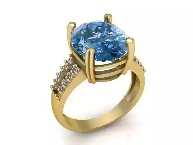 Diamond Ring Jewellery for Women 3D print model