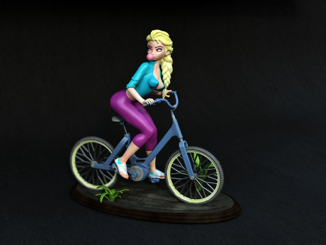 elsa bike 3D print model_5