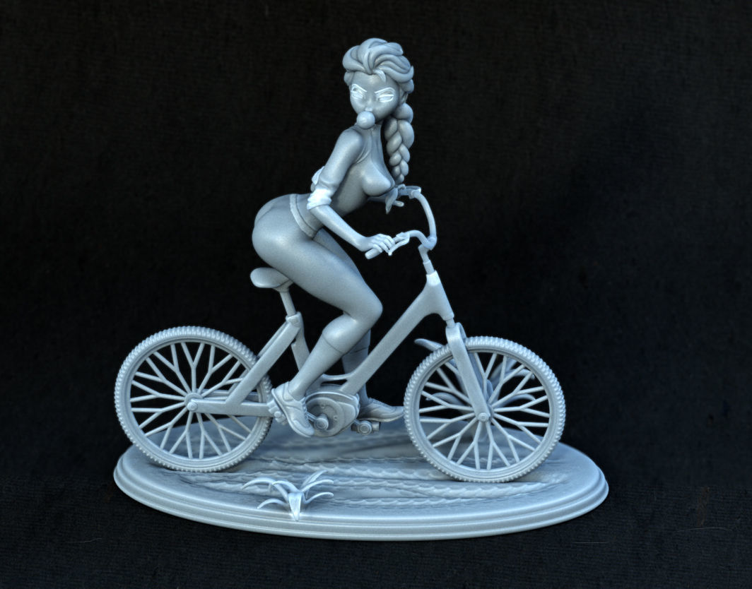 elsa bike 3D print model_4