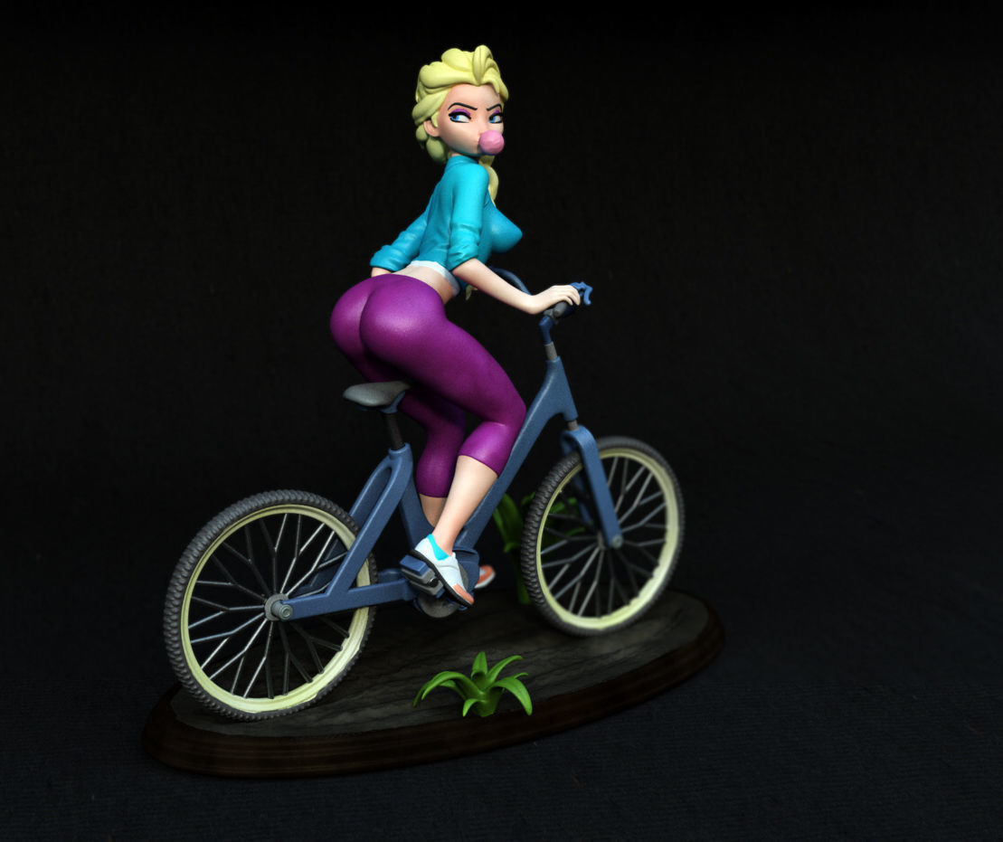 elsa bike 3D print model_3