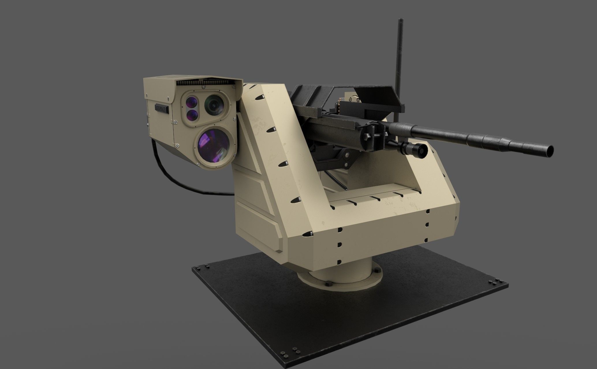 Pitbull RWS Low-poly 3D model_1