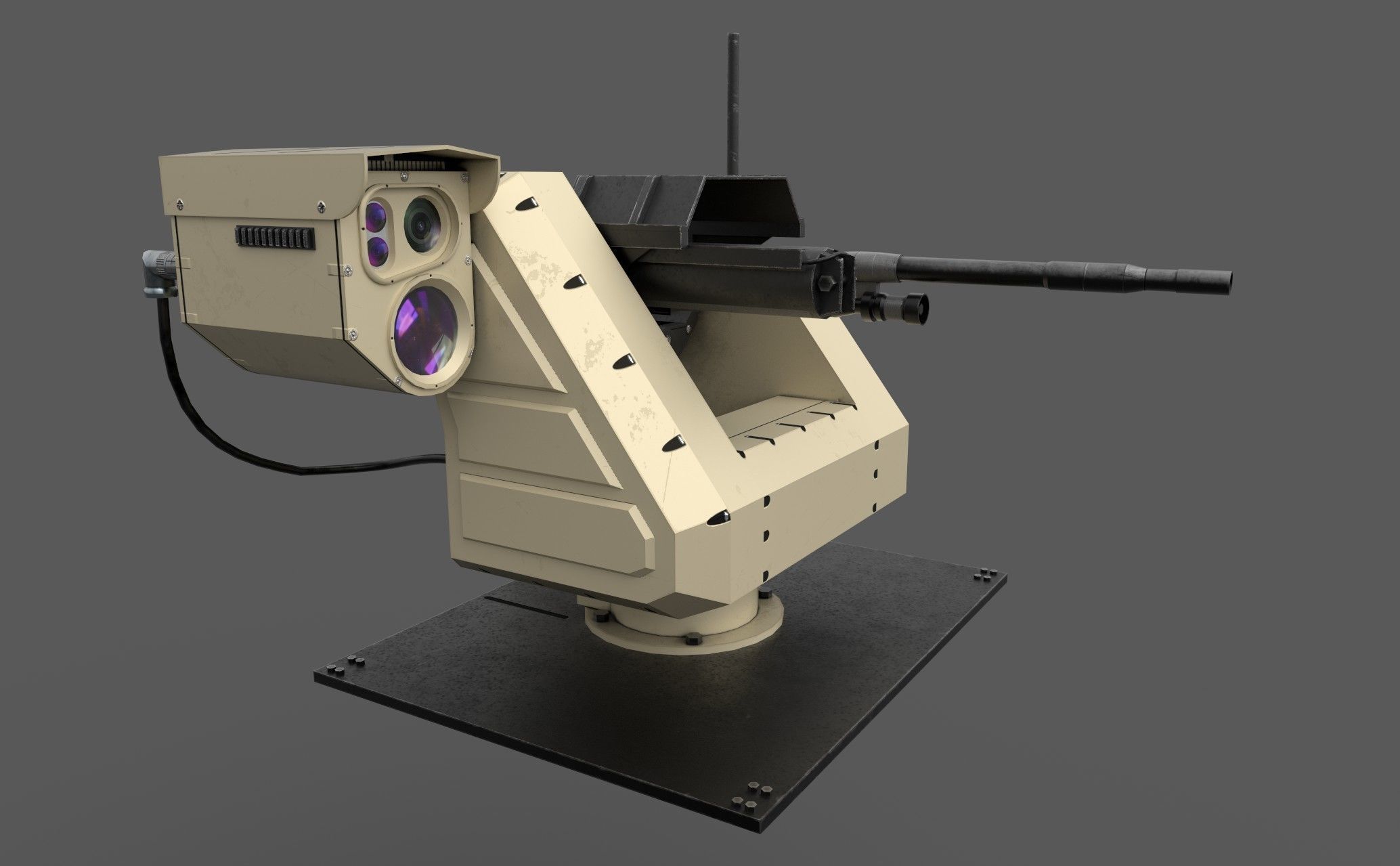 Pitbull RWS Low-poly 3D model_12