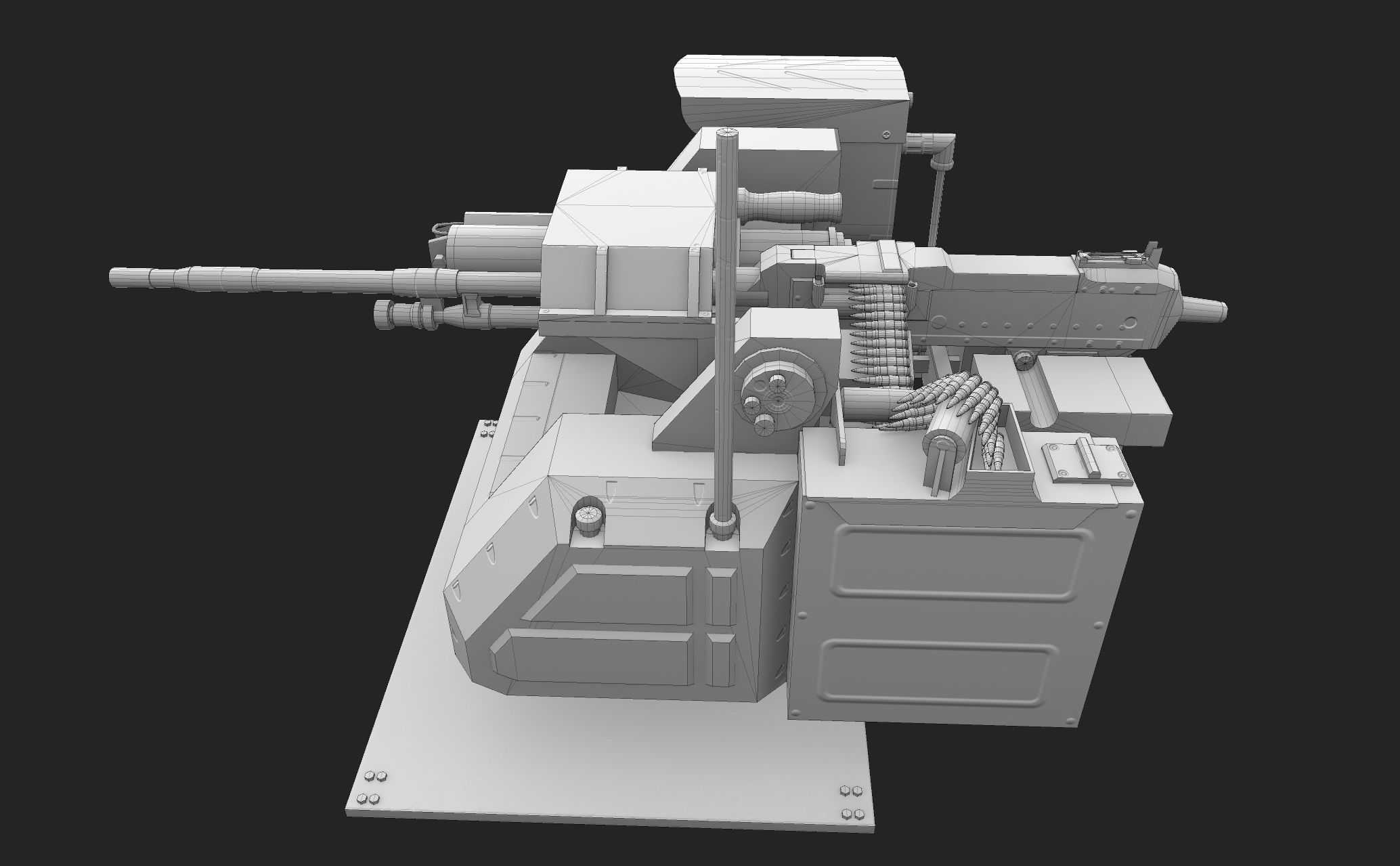 Pitbull RWS Low-poly 3D model_4