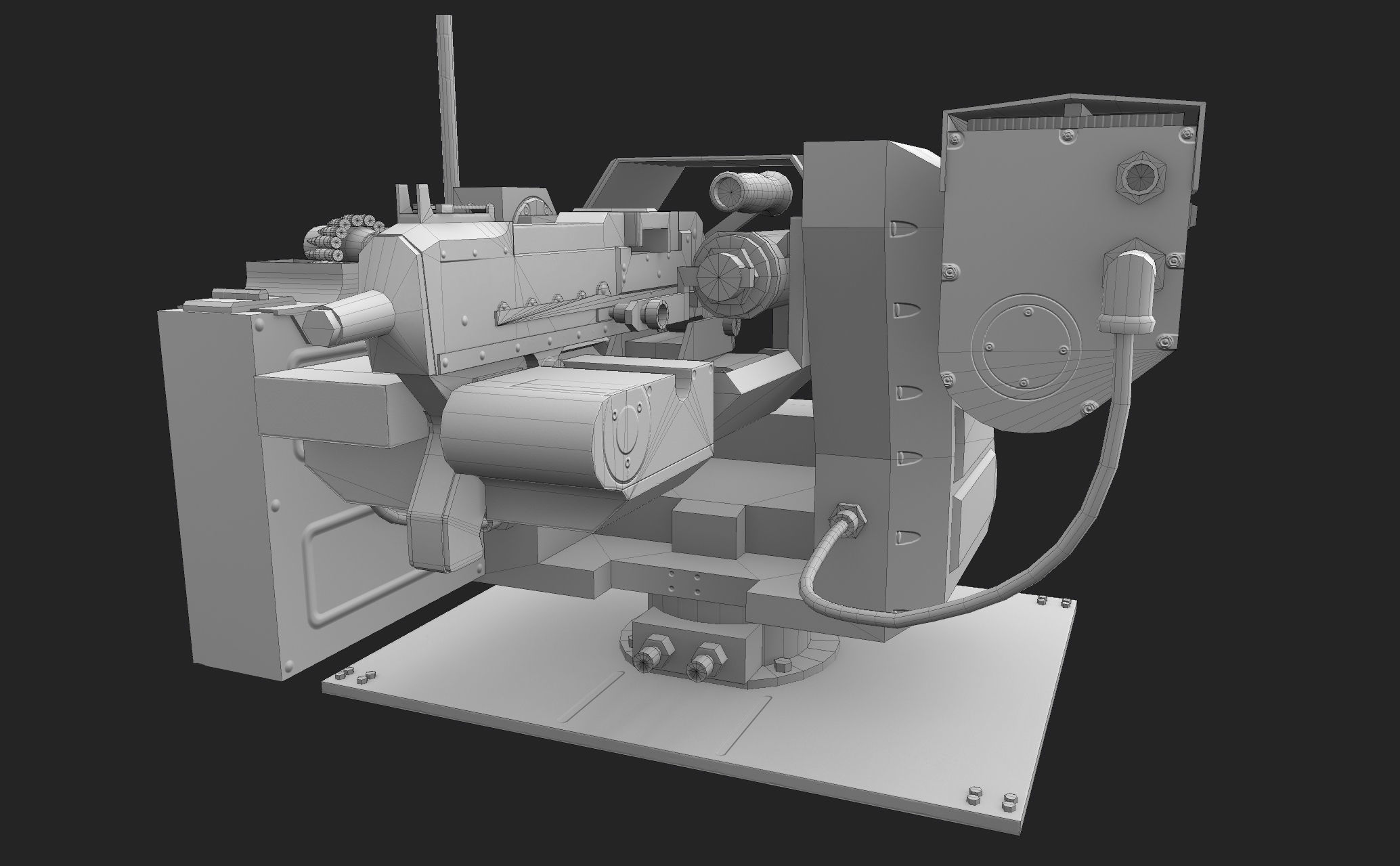 Pitbull RWS Low-poly 3D model_3