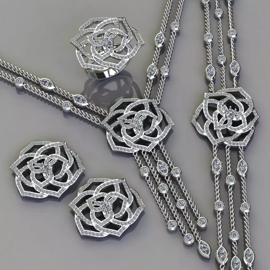 lotus necklace flower jewelry Free 3D print model