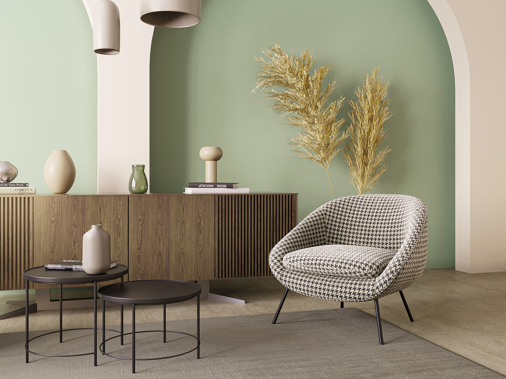 Interior scene living room 12 3D model_4