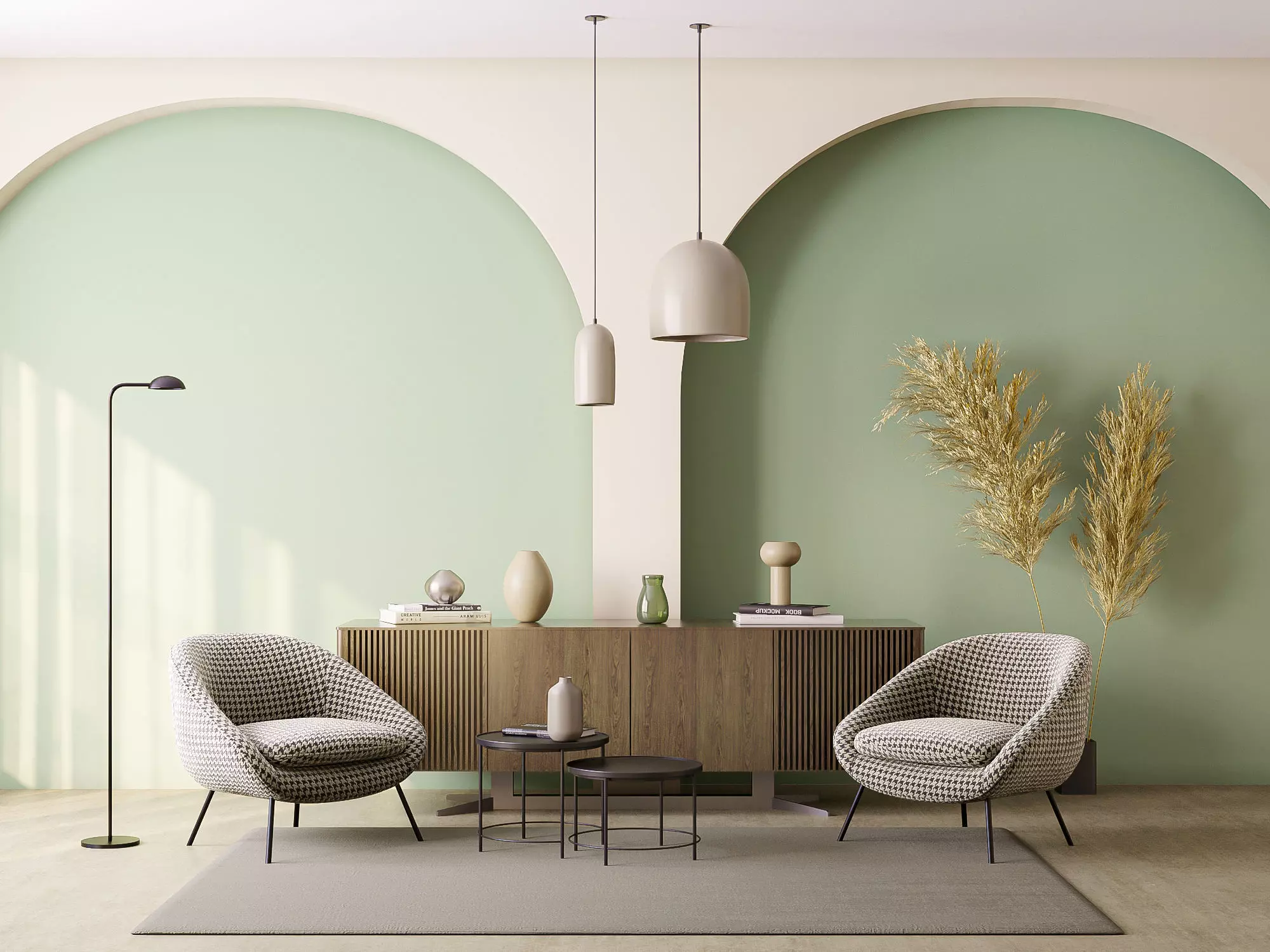 Interior scene living room 12 3D model_0