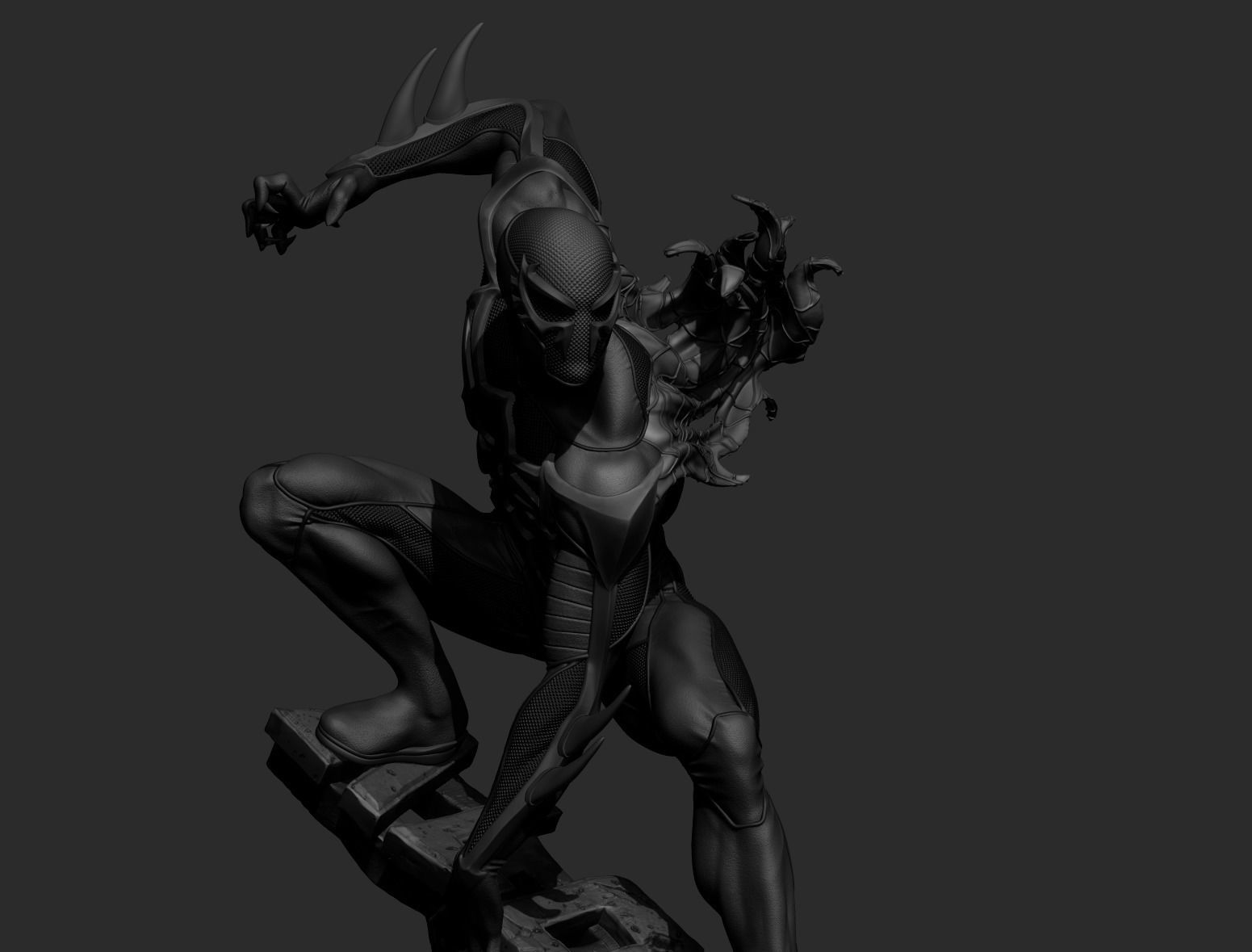 Spider man 2099 3D print model_7
