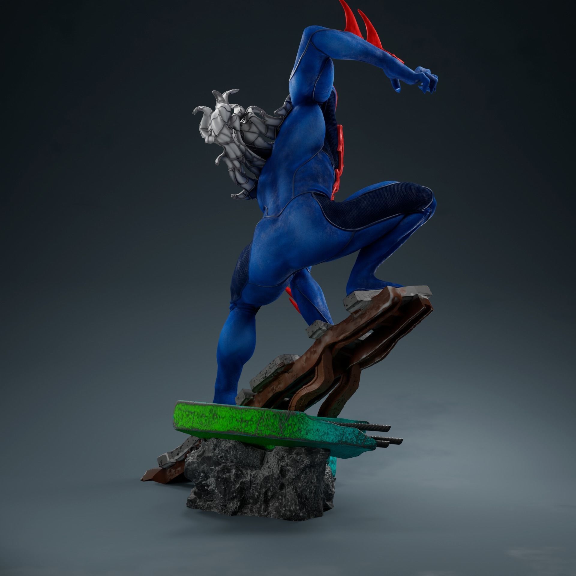 Spider man 2099 3D print model_2