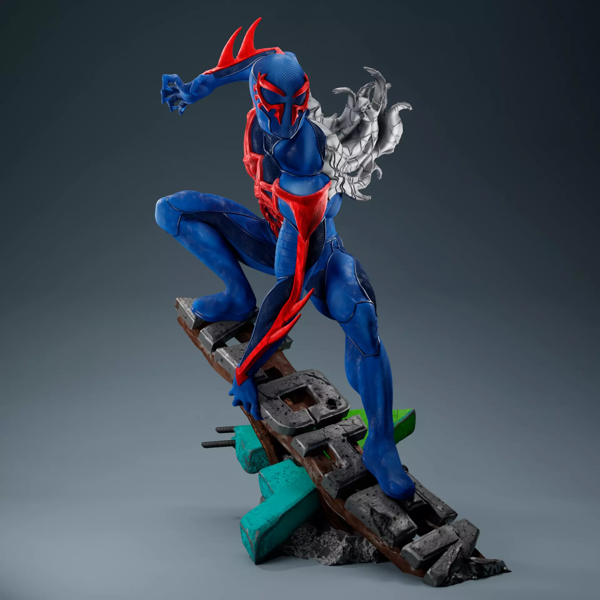 Spider man 2099 3D print model_0