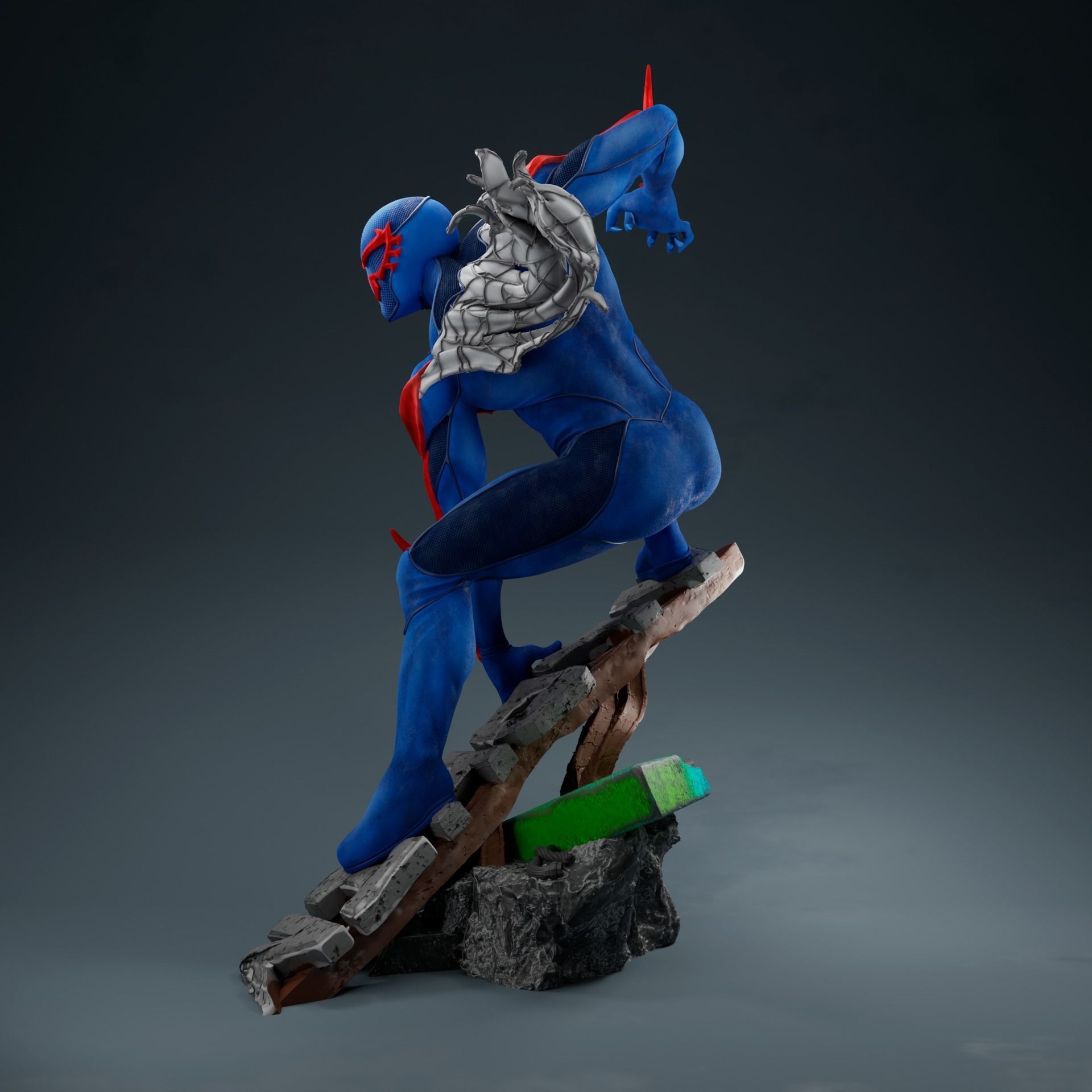 Spider man 2099 3D print model_3