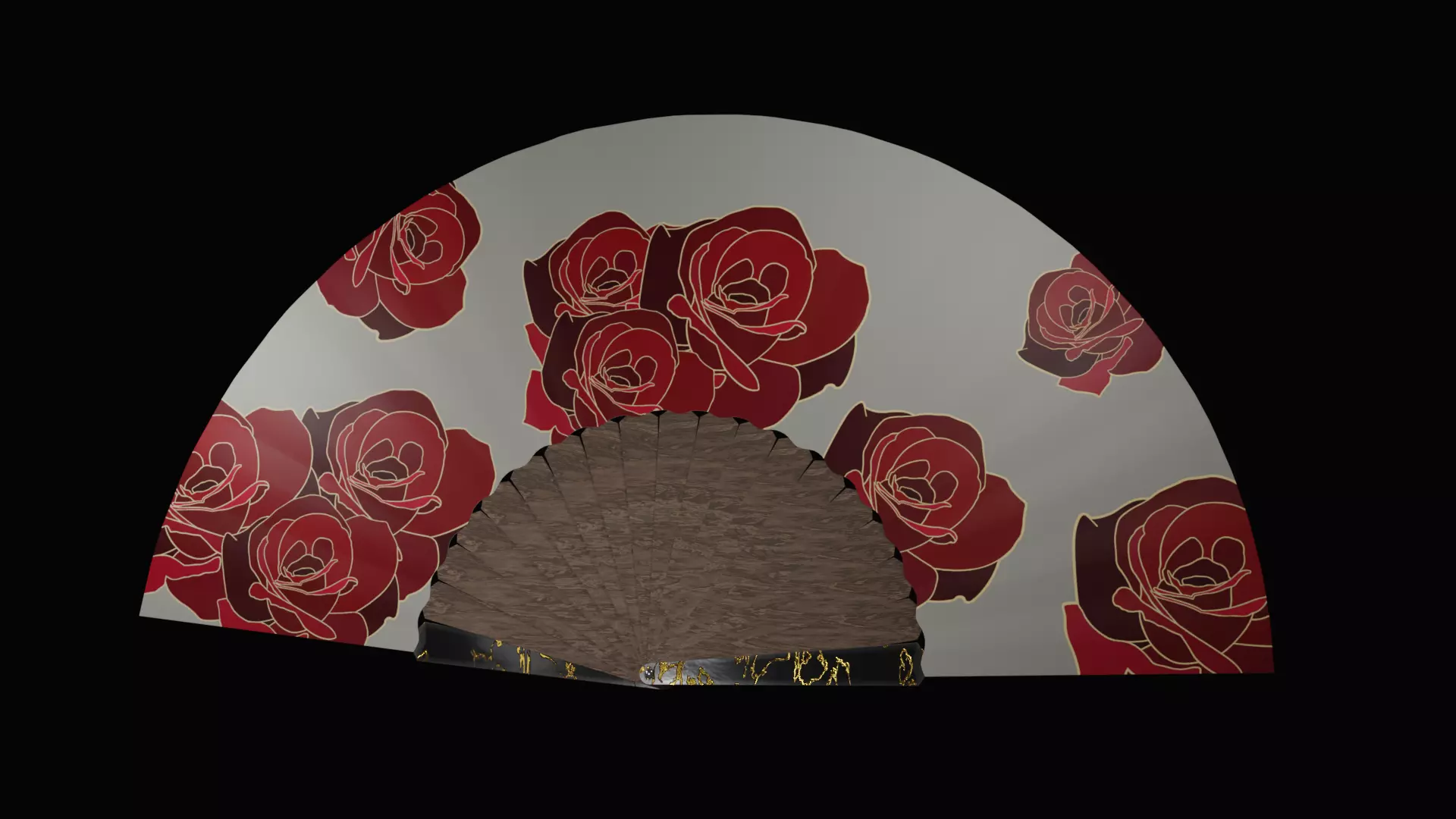 Japanese Fan - Sensu 3D model