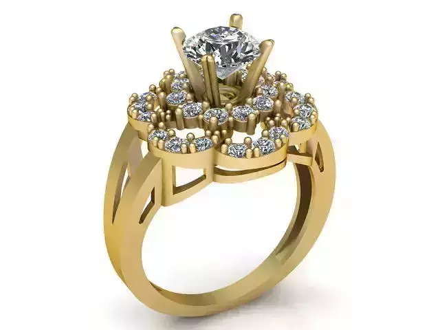 Diamond Ring Jewellery for Women 3D print model