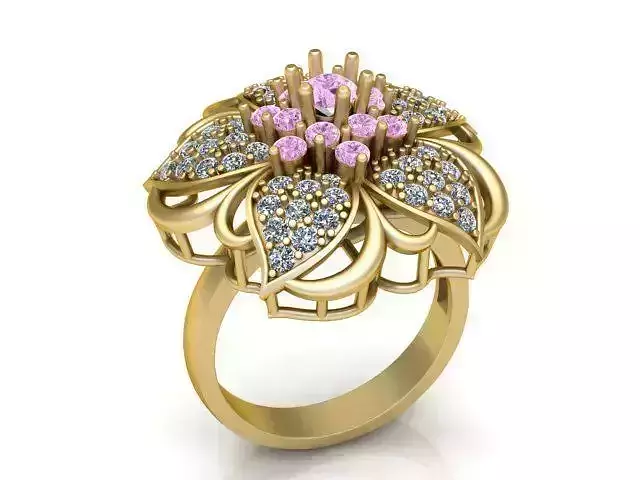 Diamond Ring Jewellery for Women 3D print model