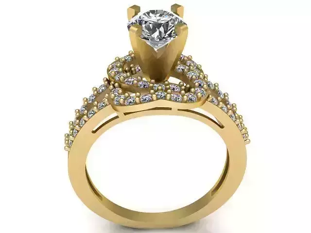 Diamond Ring Jewellery for Women 3D print model