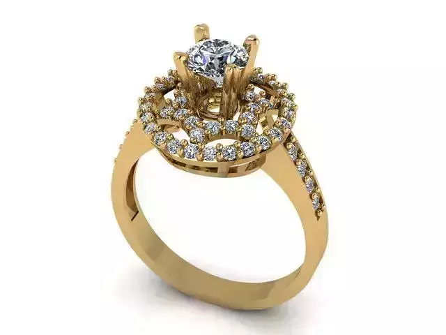 Diamond Ring Jewellery for Women 3D print model