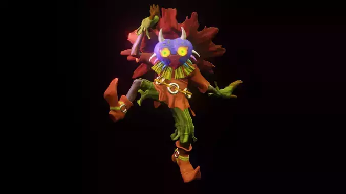 Skull Kid - Zelda Majoras Mask Highpoly 3D Model