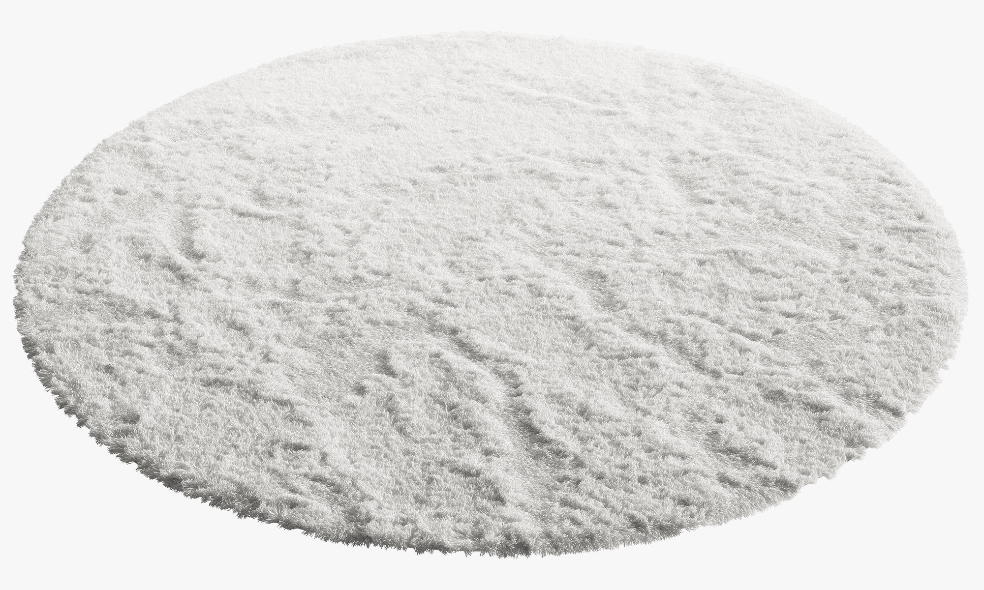 nuLoom Shaggy Area Round Rug 4 colors 3D model_3