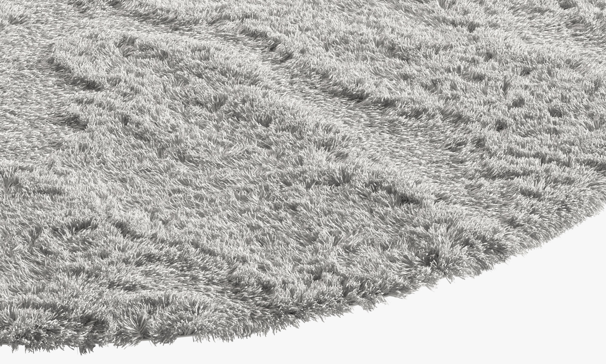 nuLoom Shaggy Area Round Rug 4 colors 3D model_12