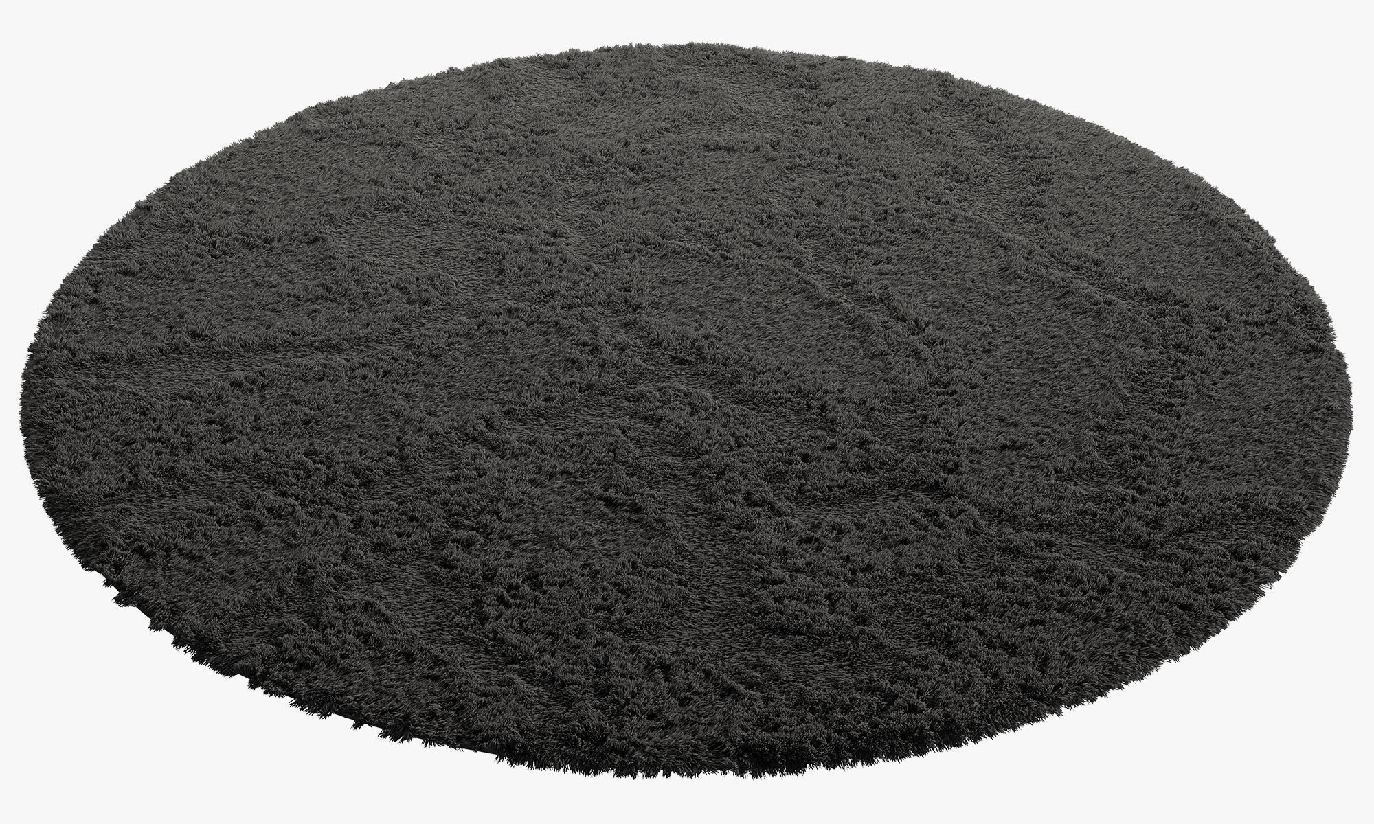 nuLoom Shaggy Area Round Rug 4 colors 3D model_16