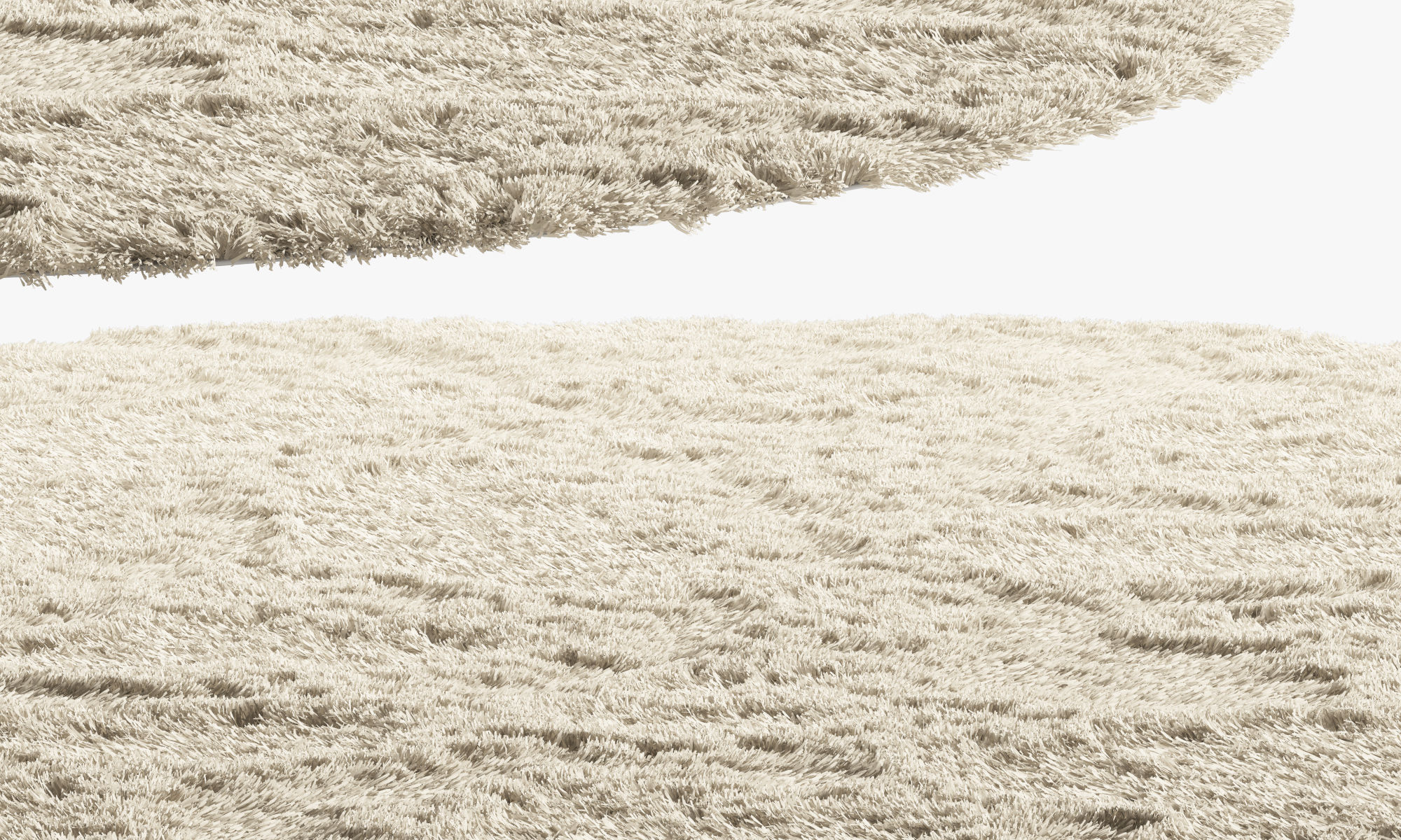 nuLoom Shaggy Area Round Rug 4 colors 3D model_7