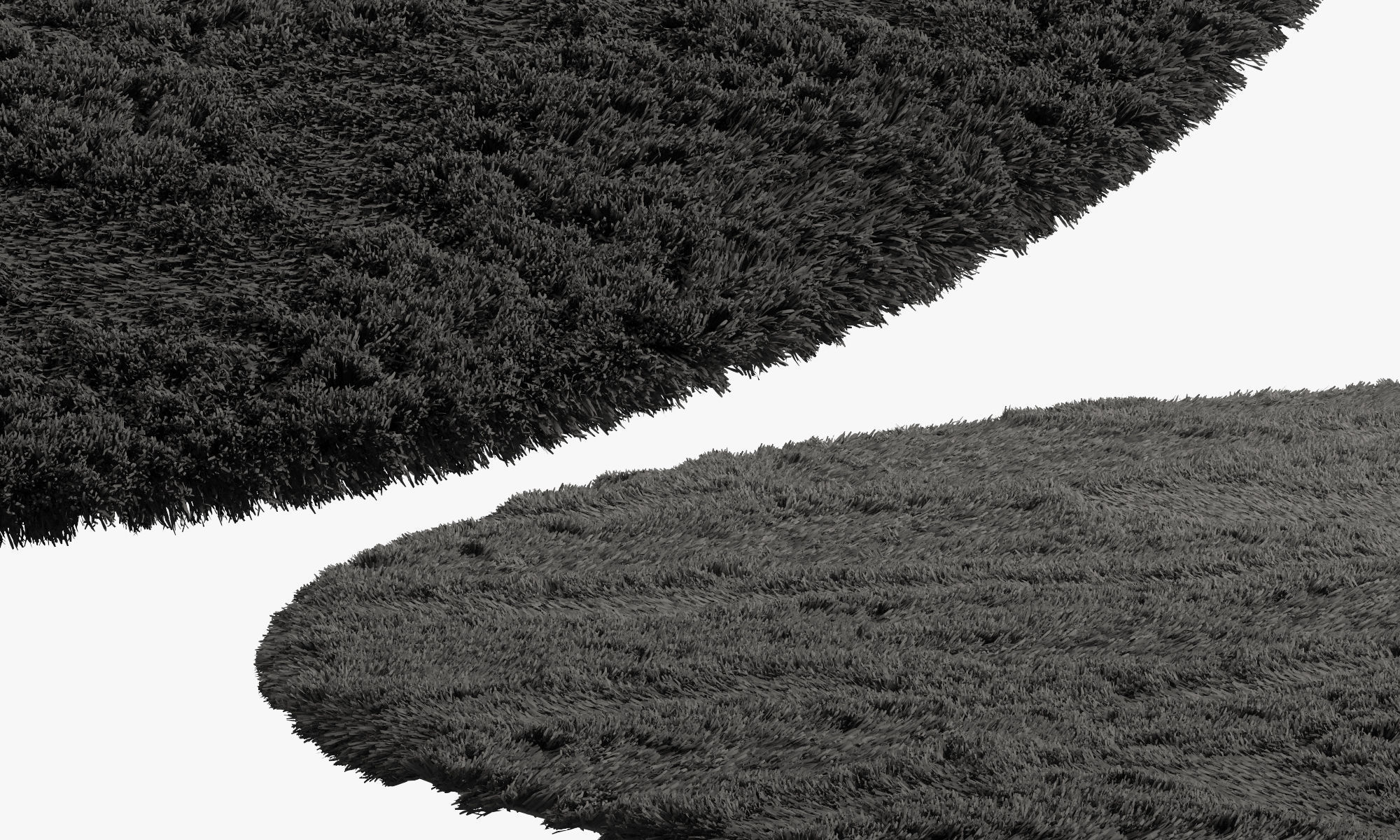 nuLoom Shaggy Area Round Rug 4 colors 3D model_15