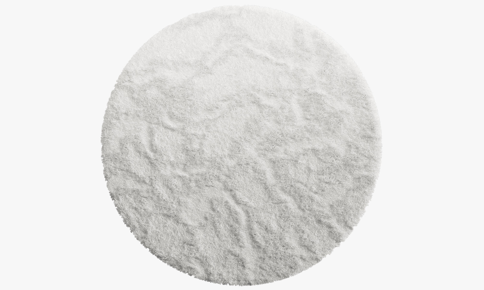 nuLoom Shaggy Area Round Rug 4 colors 3D model_5
